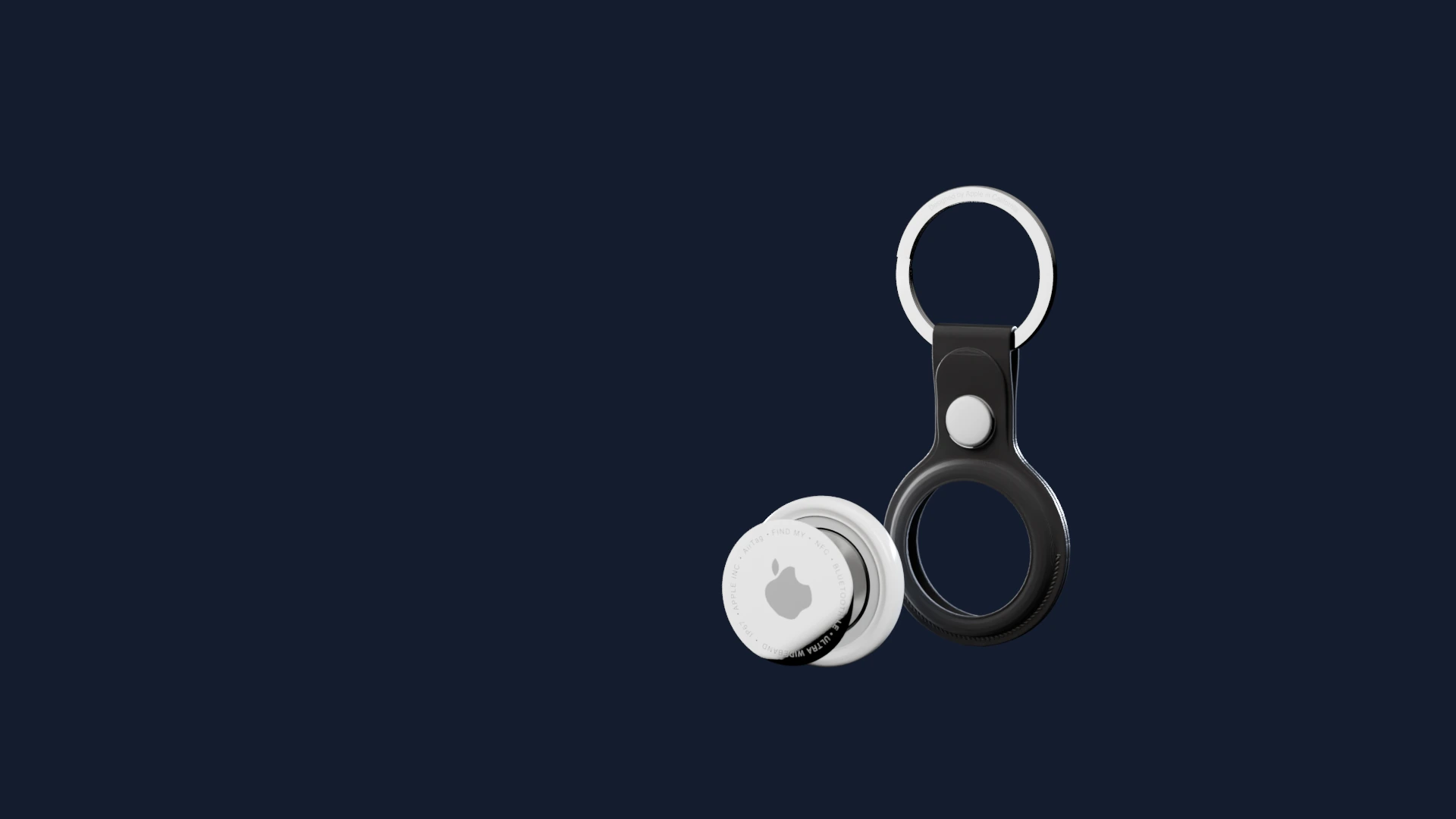 The AirTag Key Ring: taken apart