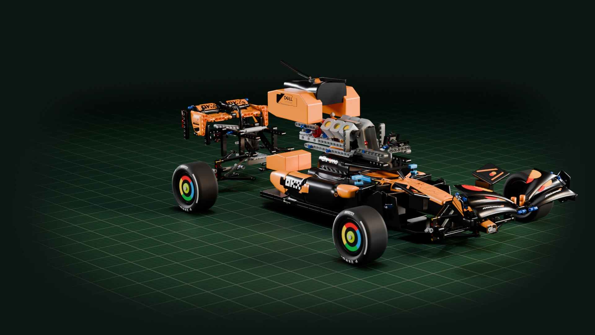 The LEGO Technic F1 Car: in use