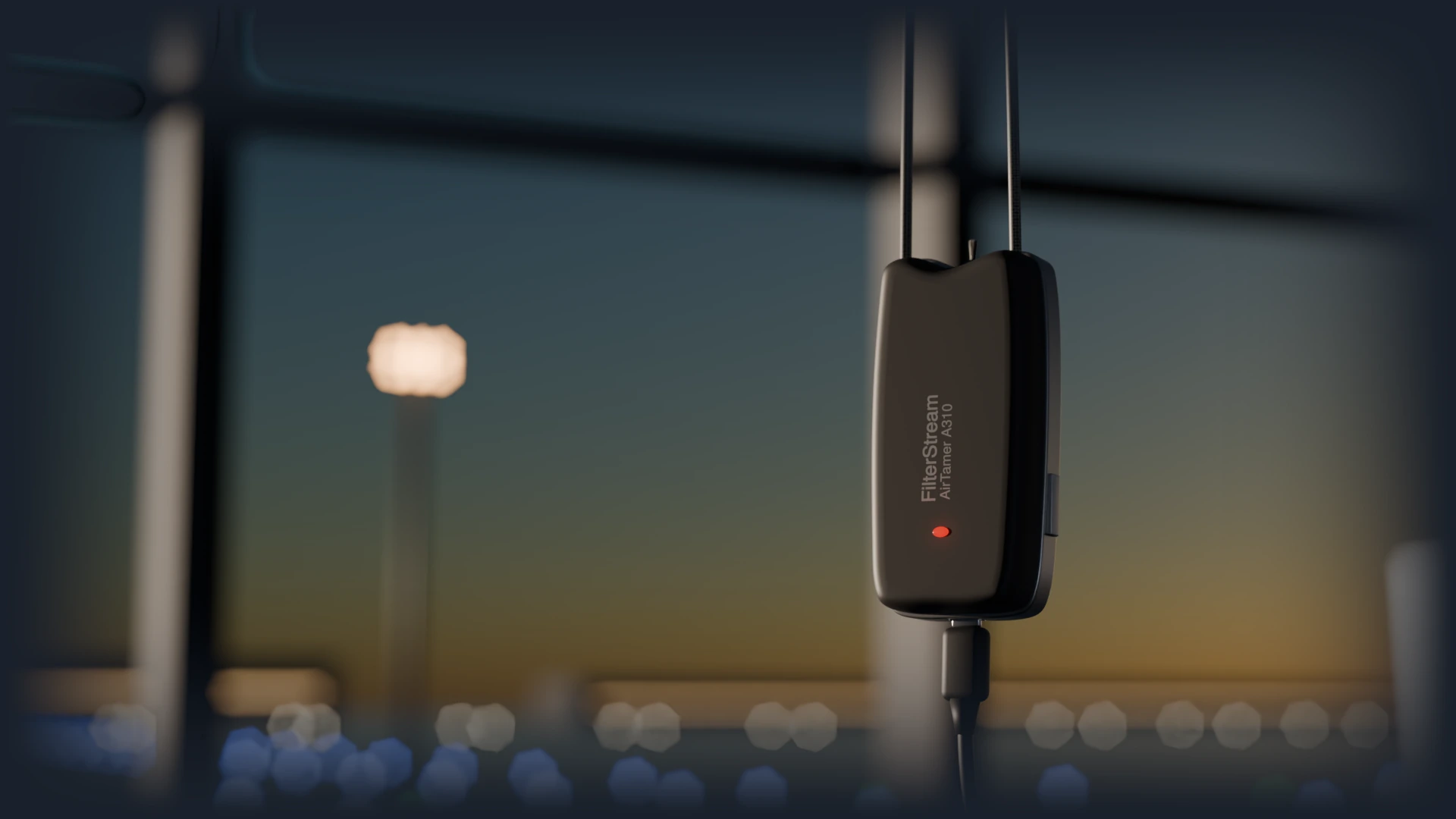 The Wearable Air Purifier: in use
